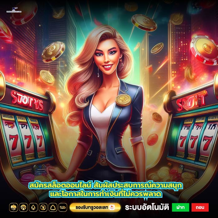สมัครสล็อตออนไลน์ สัมผัสประสบการณ์ความสนุกและโอกาสในการทำเงินที่ไม่ควรพลาด